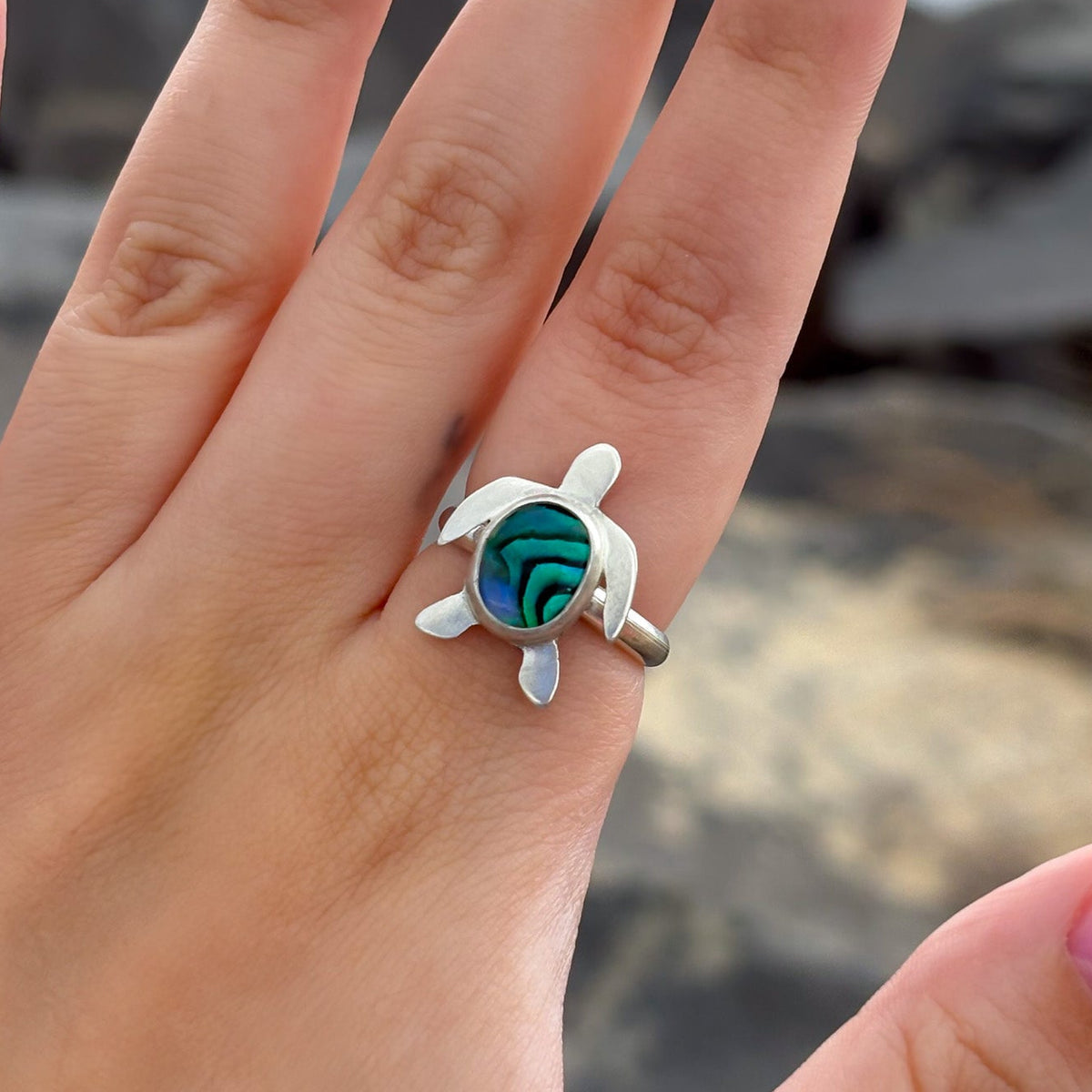 Abalone Sea Turtle Ring