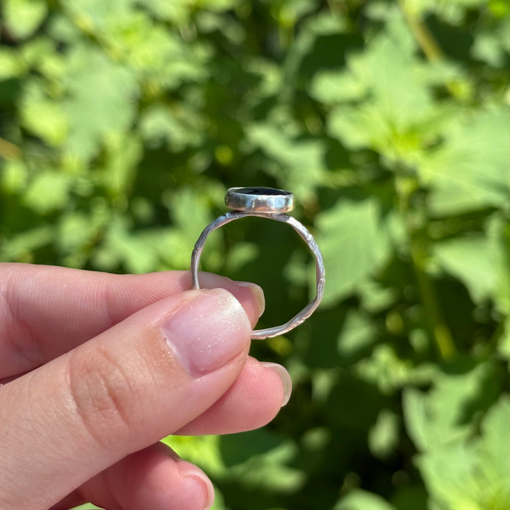 Abalone Bamboo Ring (Small Oval)