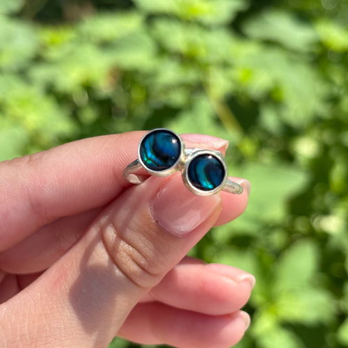 Abalone Bamboo Ring (Small Circle)
