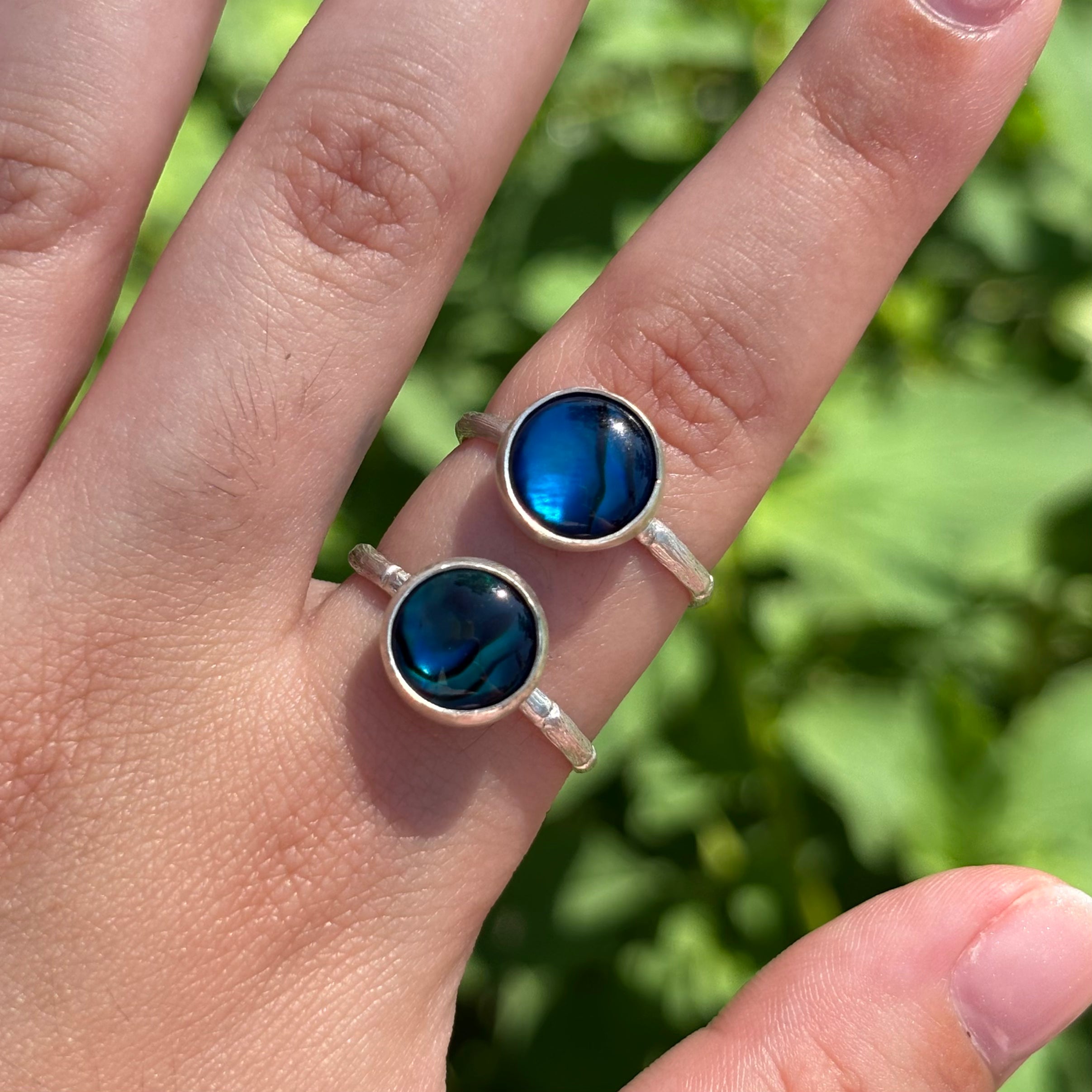 Abalone Bamboo Ring (Large Circle)