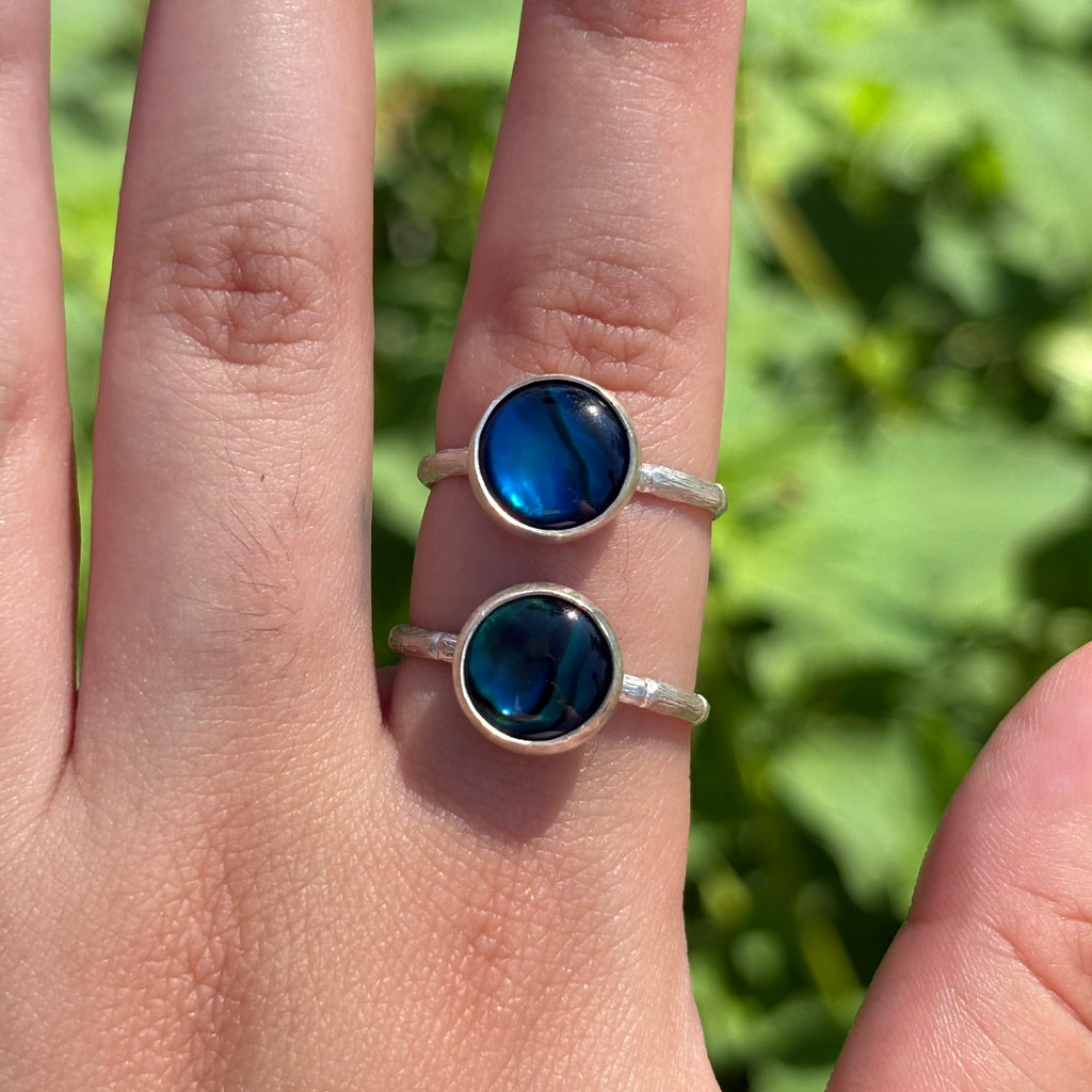 Abalone Bamboo Ring (Large Circle)