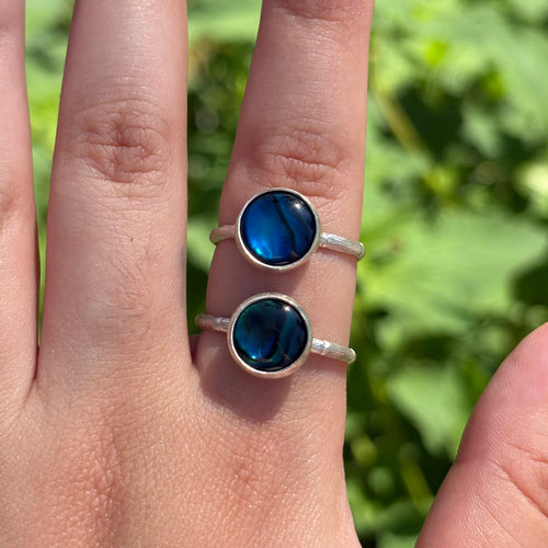 Abalone Bamboo Ring (Large Circle)