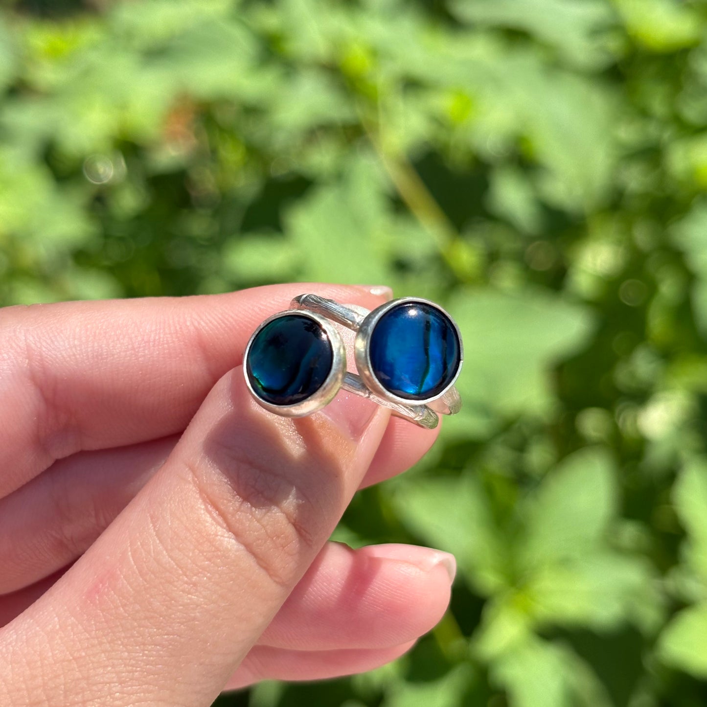 Abalone Bamboo Ring (Large Circle)