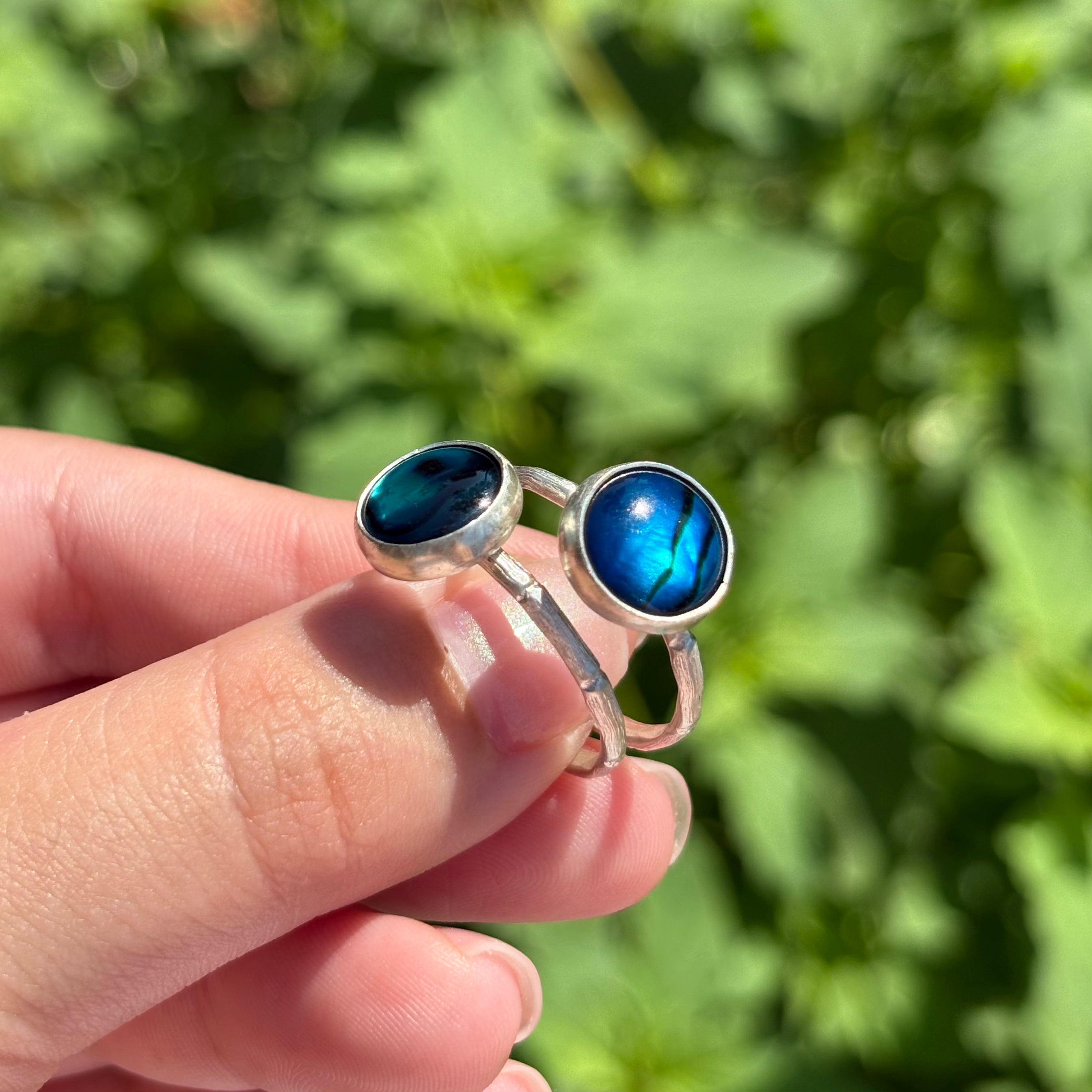 Abalone Bamboo Ring (Large Circle)
