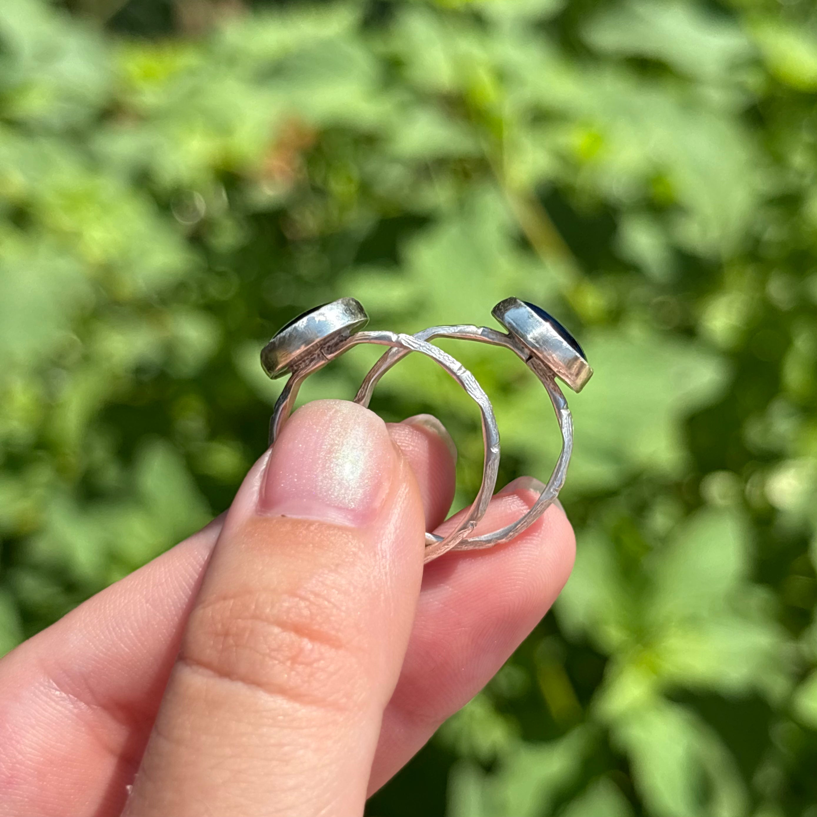 Abalone Bamboo Ring (Large Circle)