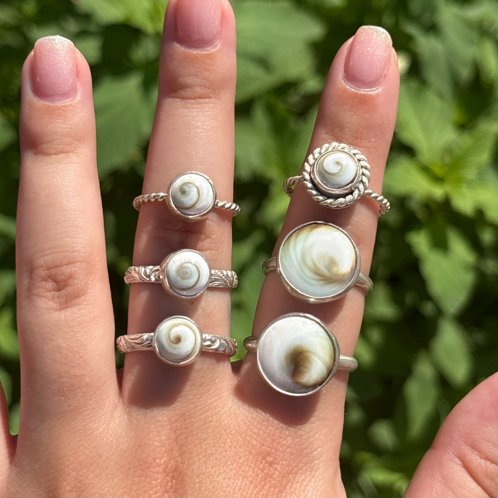 Large Spiral Shell Ring
