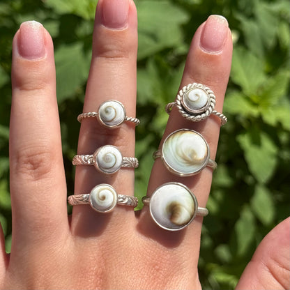 Spiral Shell Wave Ring