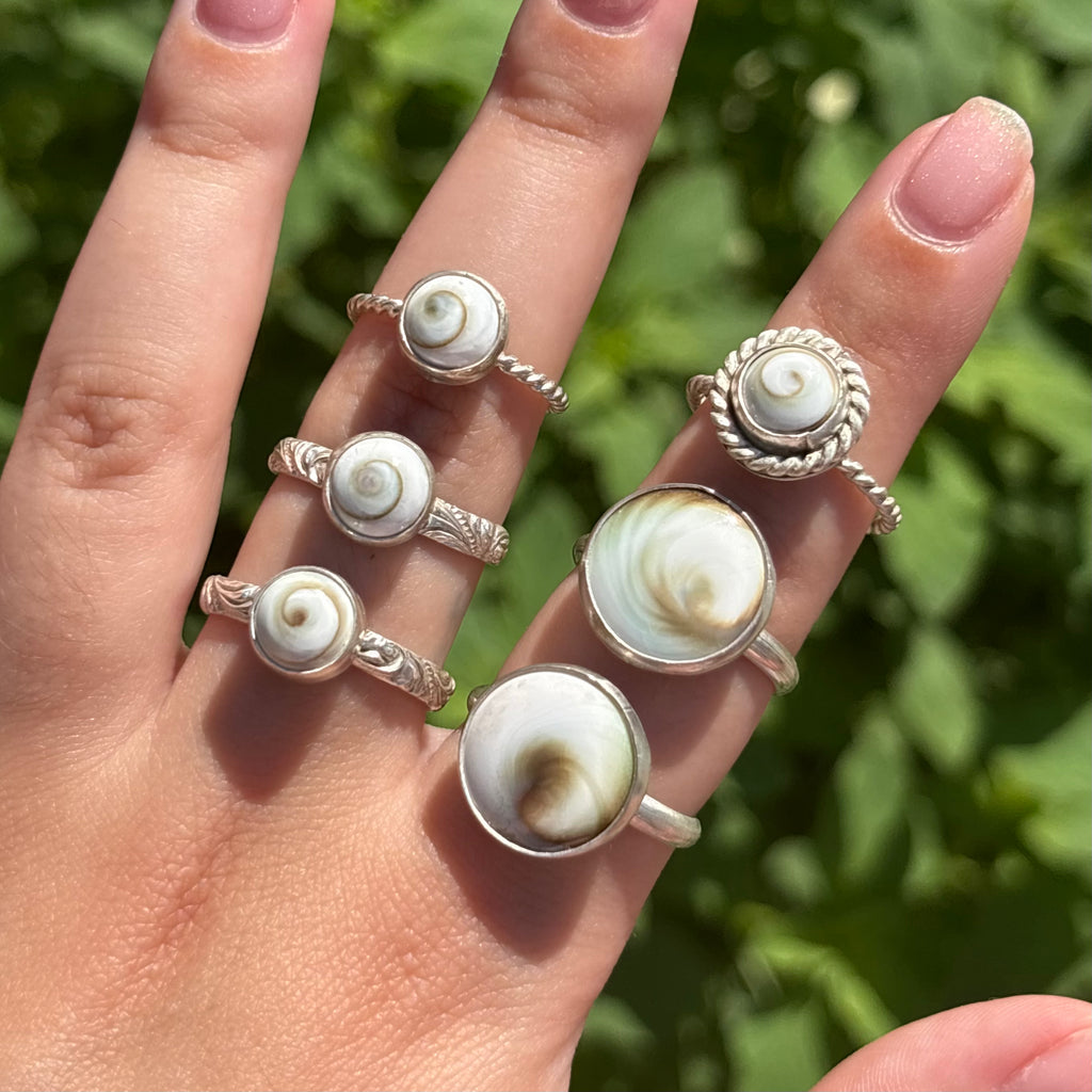 Large Spiral Shell Ring