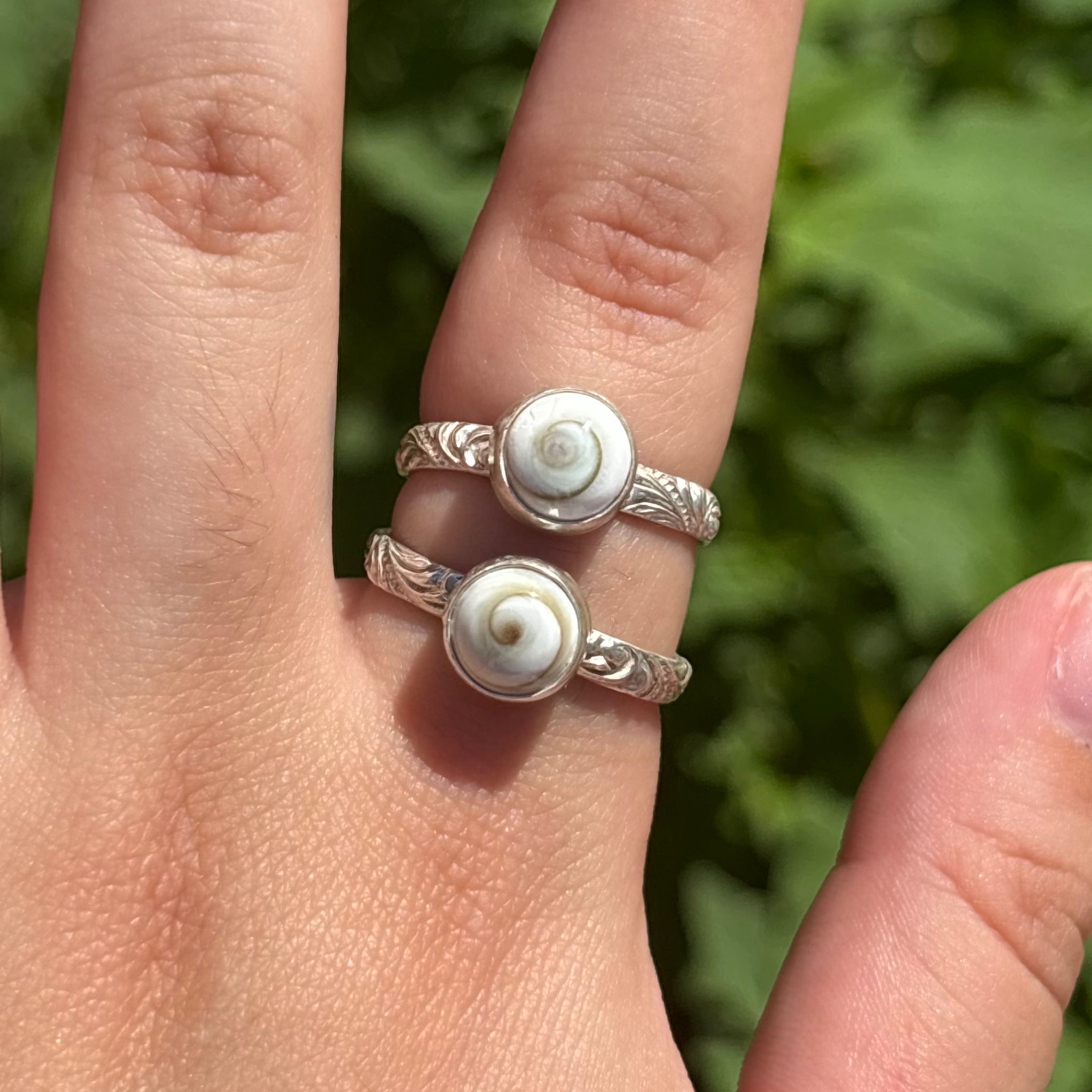 Spiral Shell Wave Ring