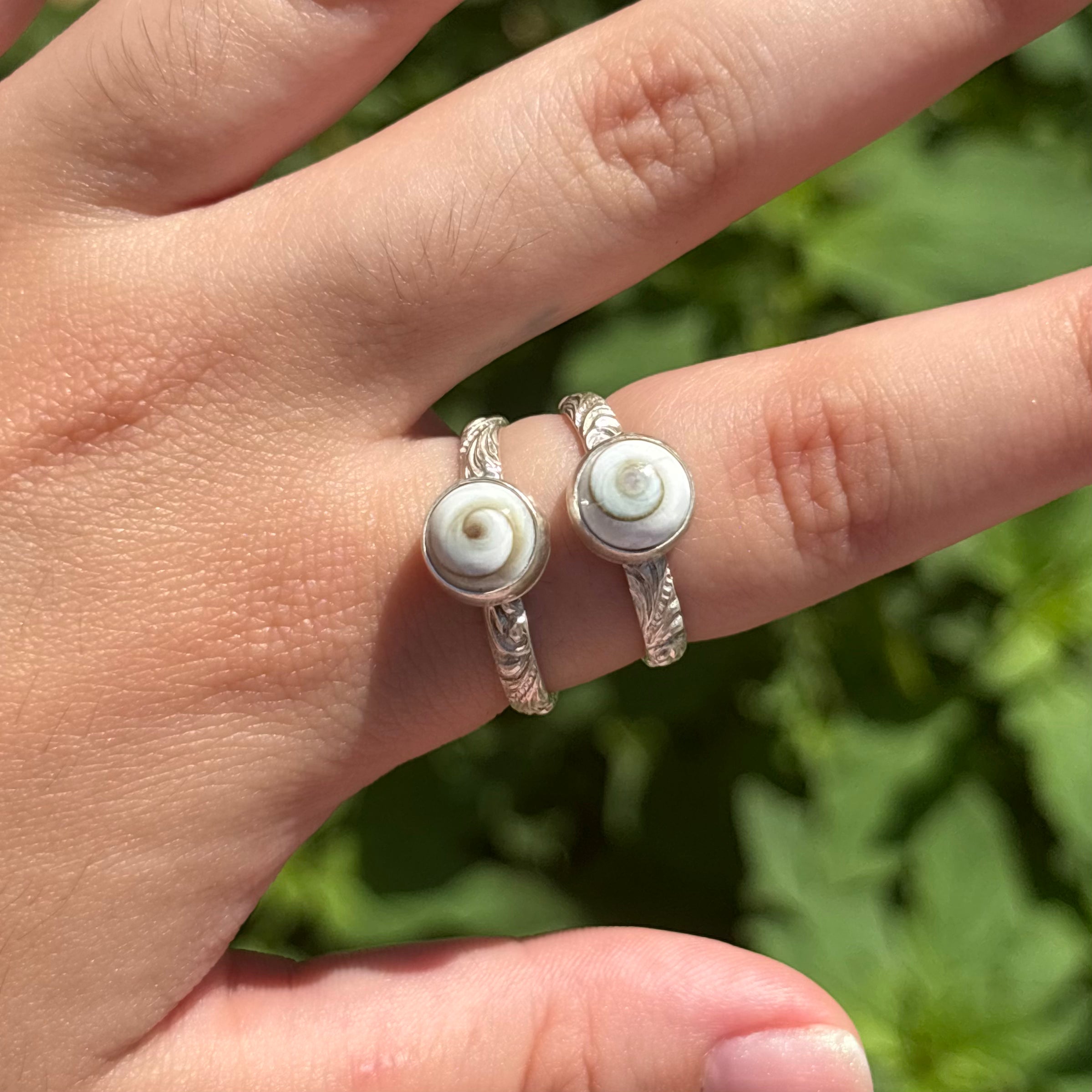 Spiral Shell Wave Ring