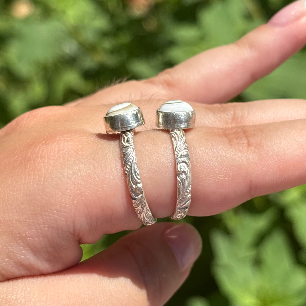 Spiral Shell Wave Ring