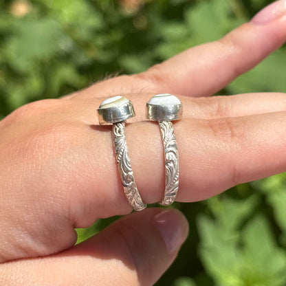 Spiral Shell Wave Ring