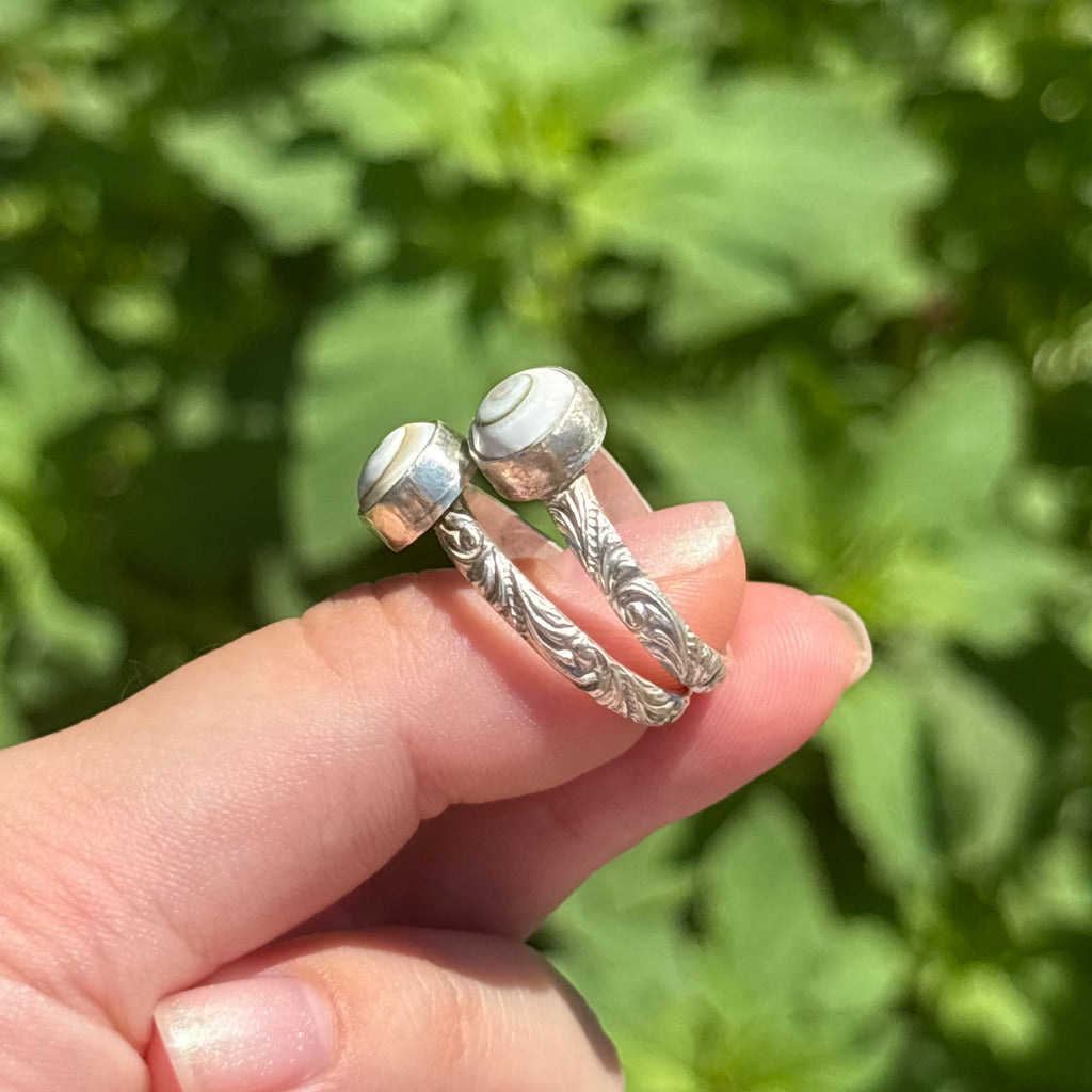 Spiral Shell Wave Ring
