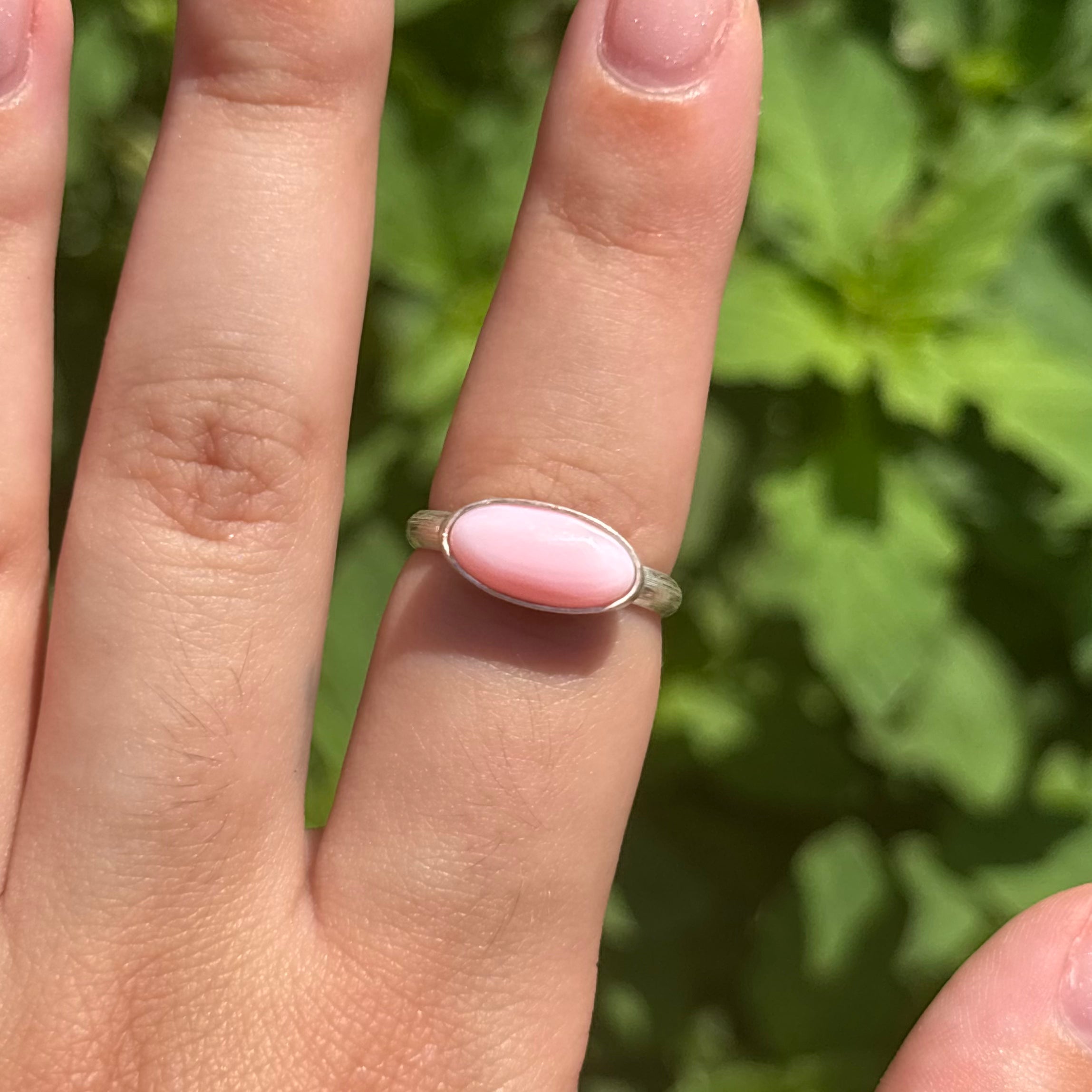 Pink Conch Signet Ring