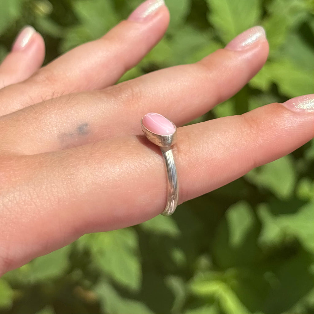 Pink Conch Signet Ring