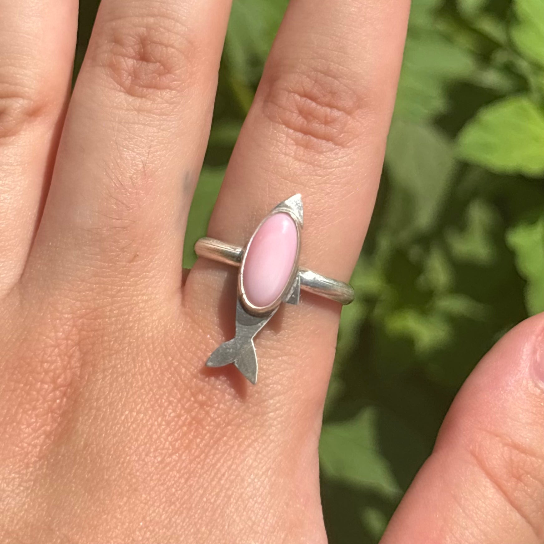 Pink Conch Fishy Ring