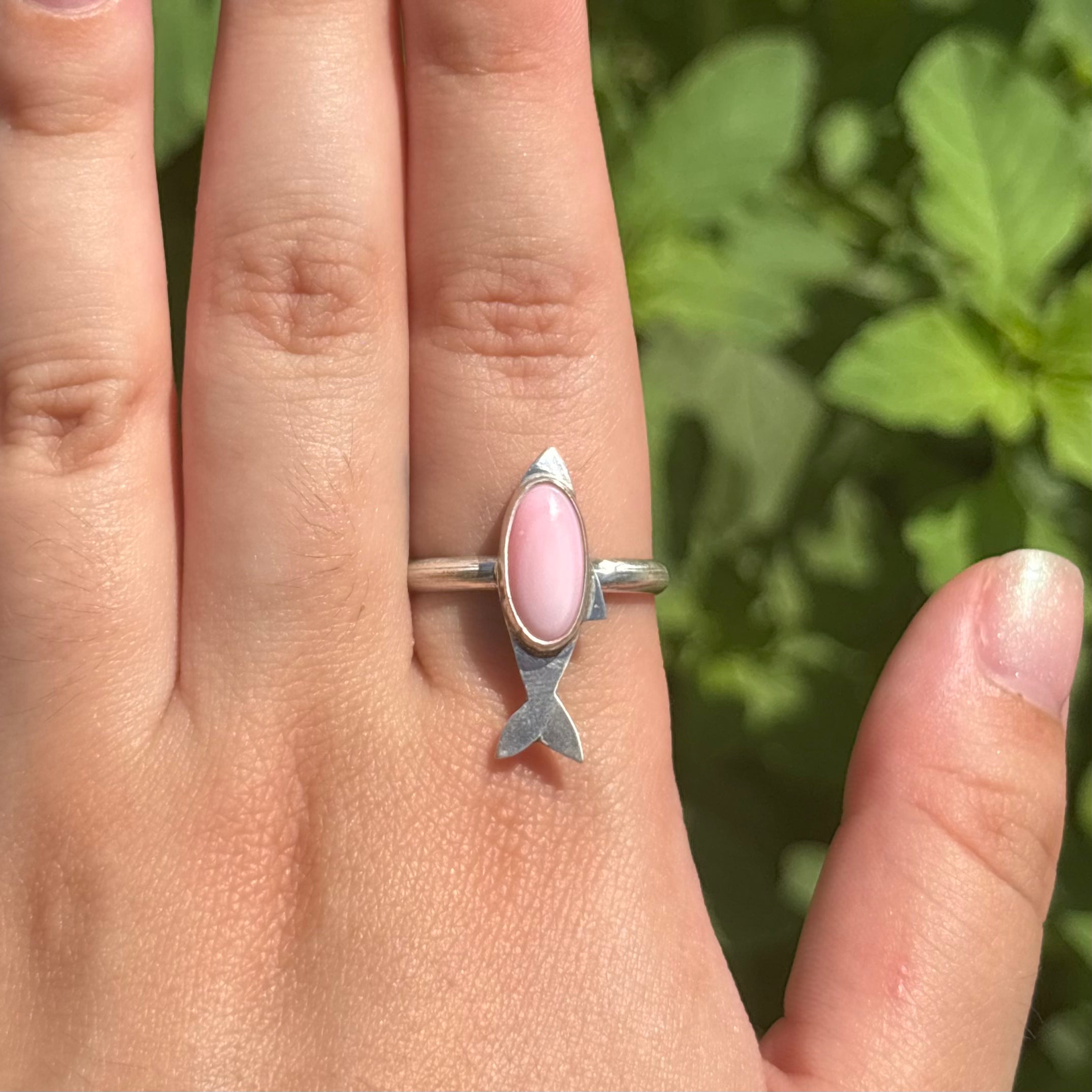 Pink Conch Fishy Ring