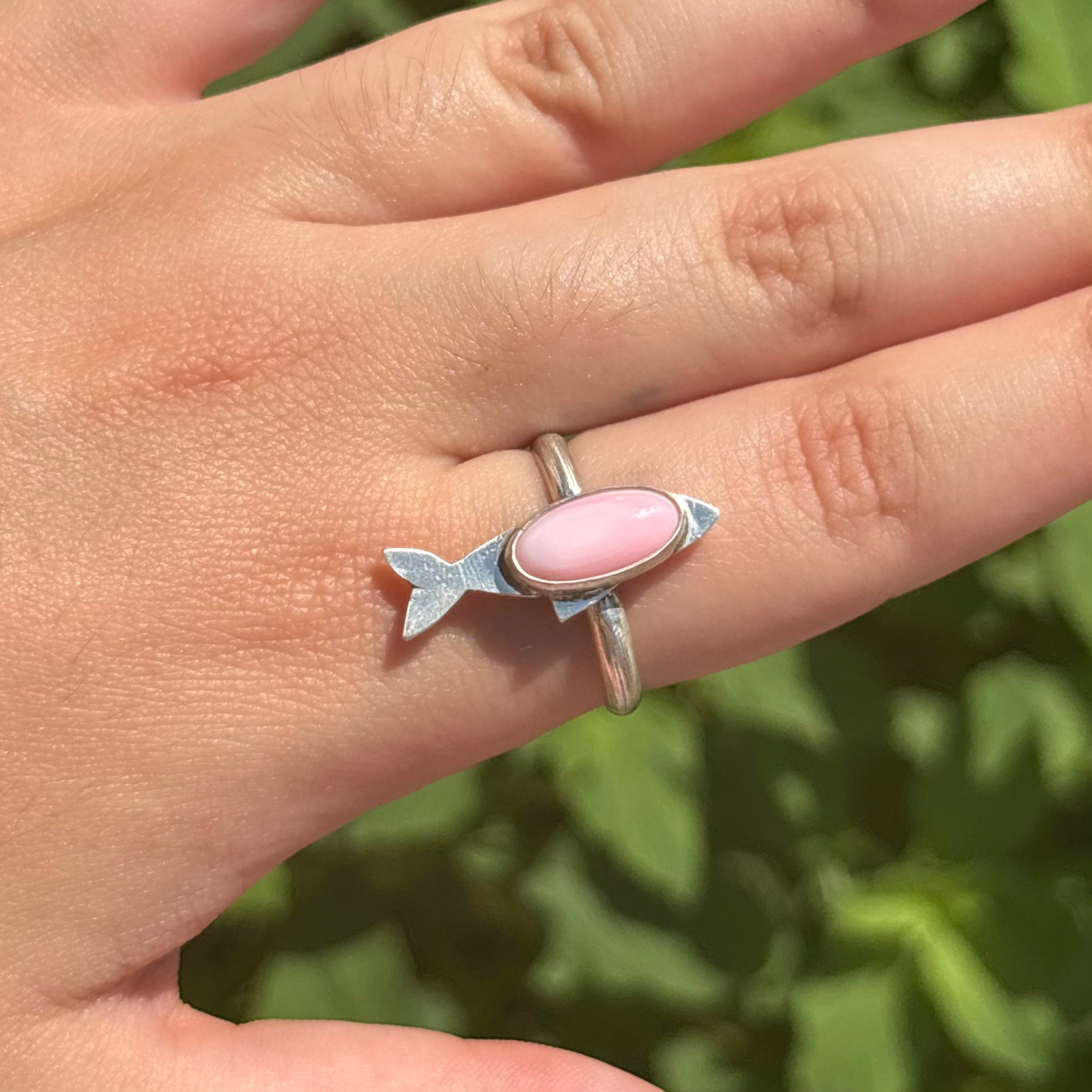 Pink Conch Fishy Ring