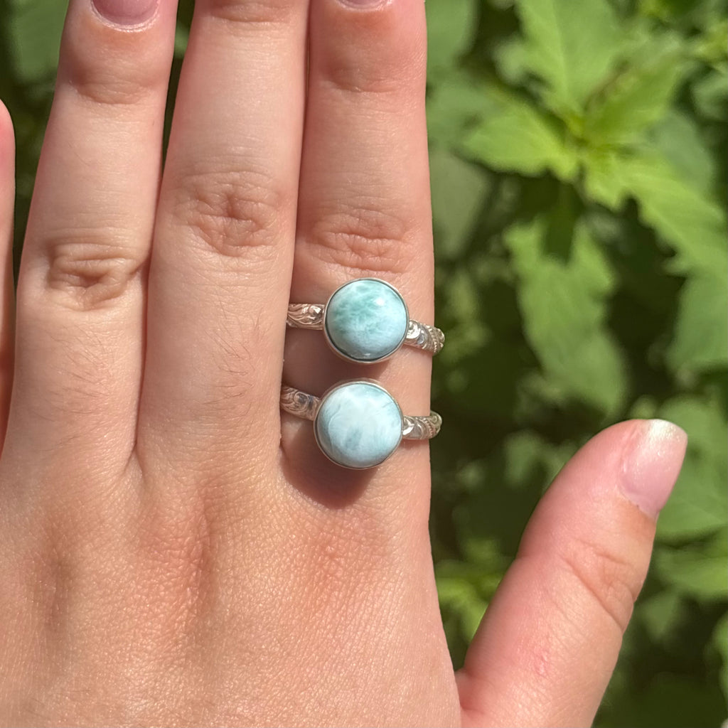 Larimar Ring (Large Circle)