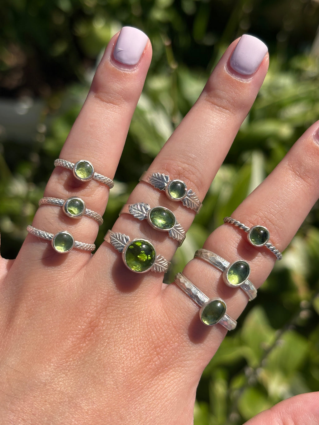 Peridot Scale Ring