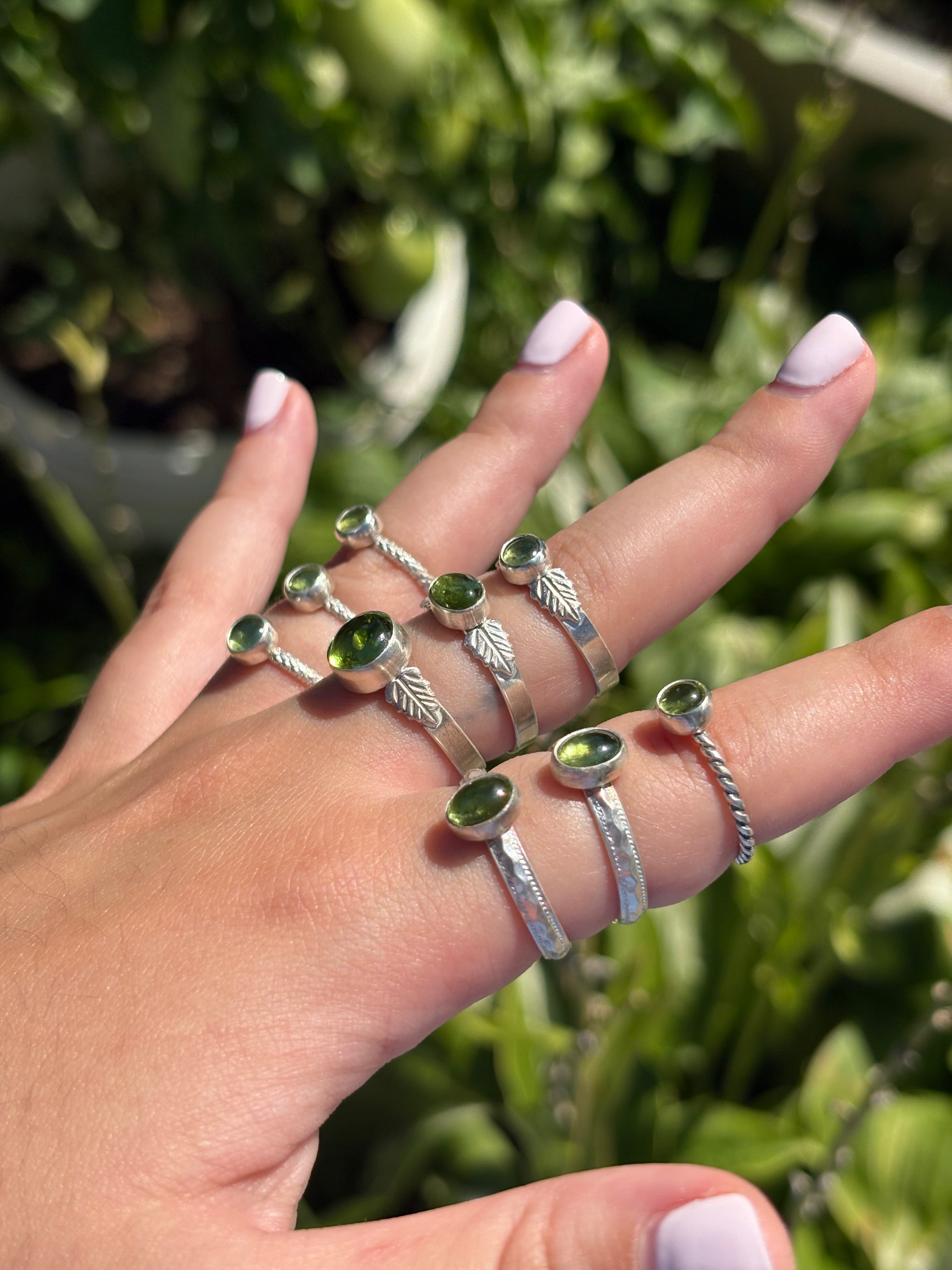 Peridot Scale Ring