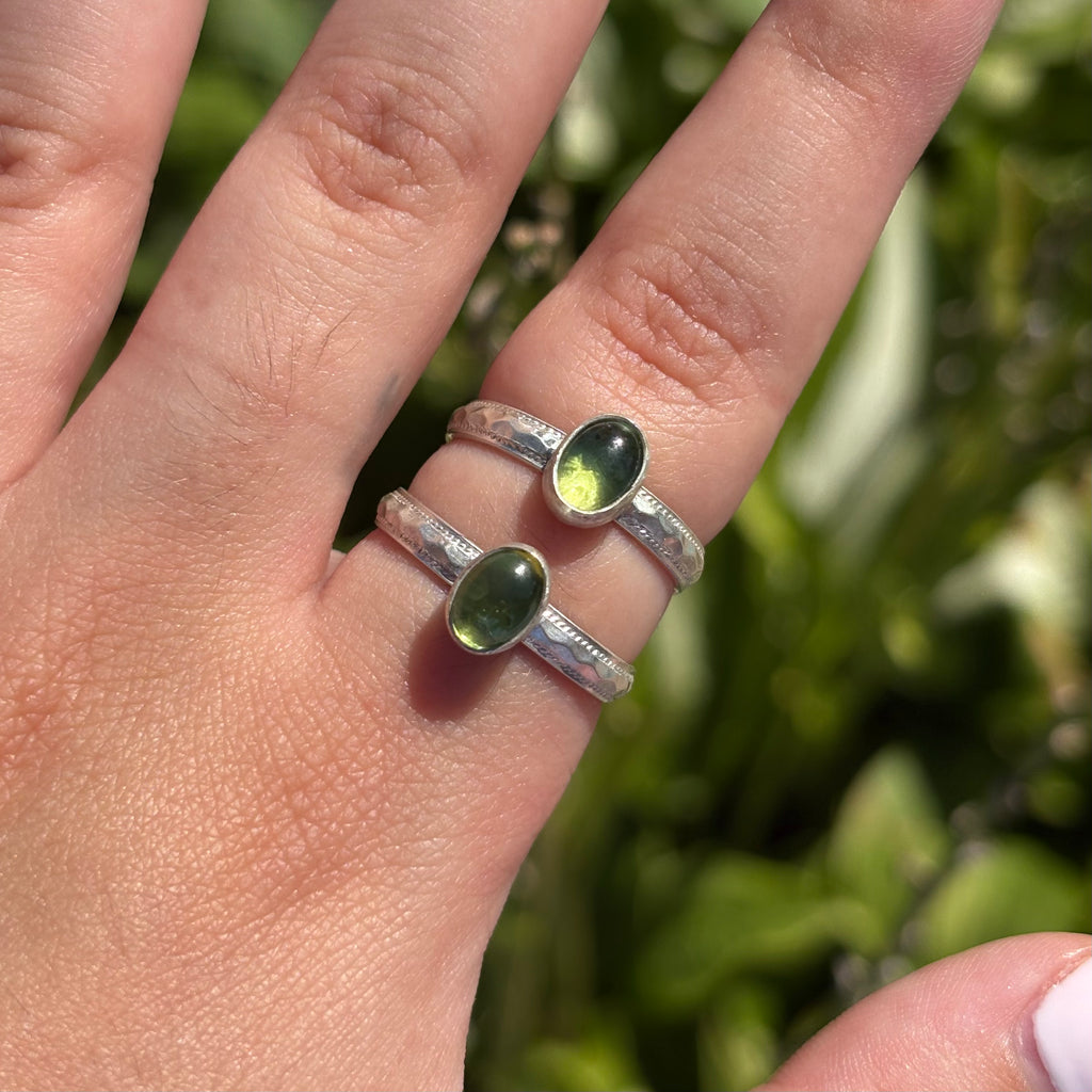 Peridot Scale Ring