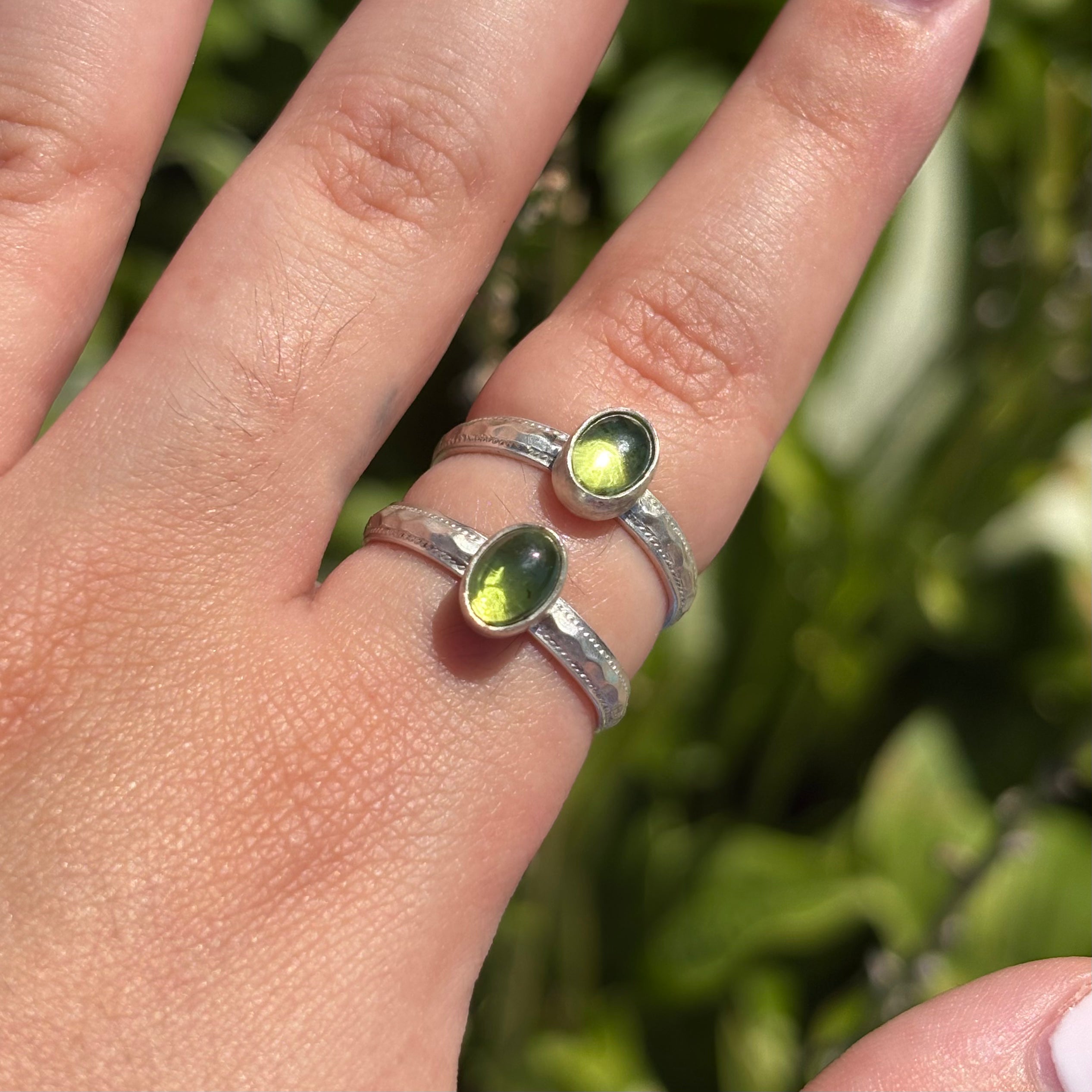 Peridot Scale Ring
