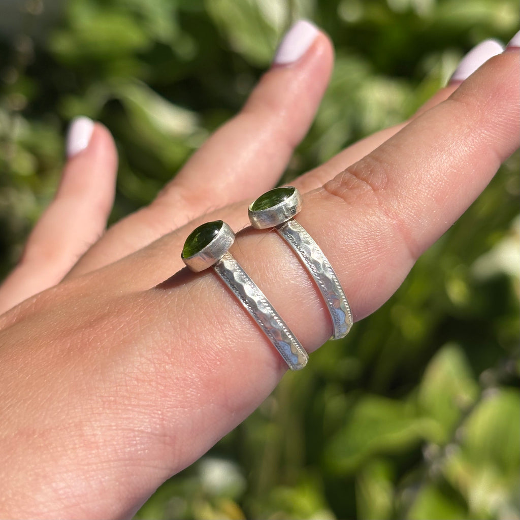 Peridot Scale Ring