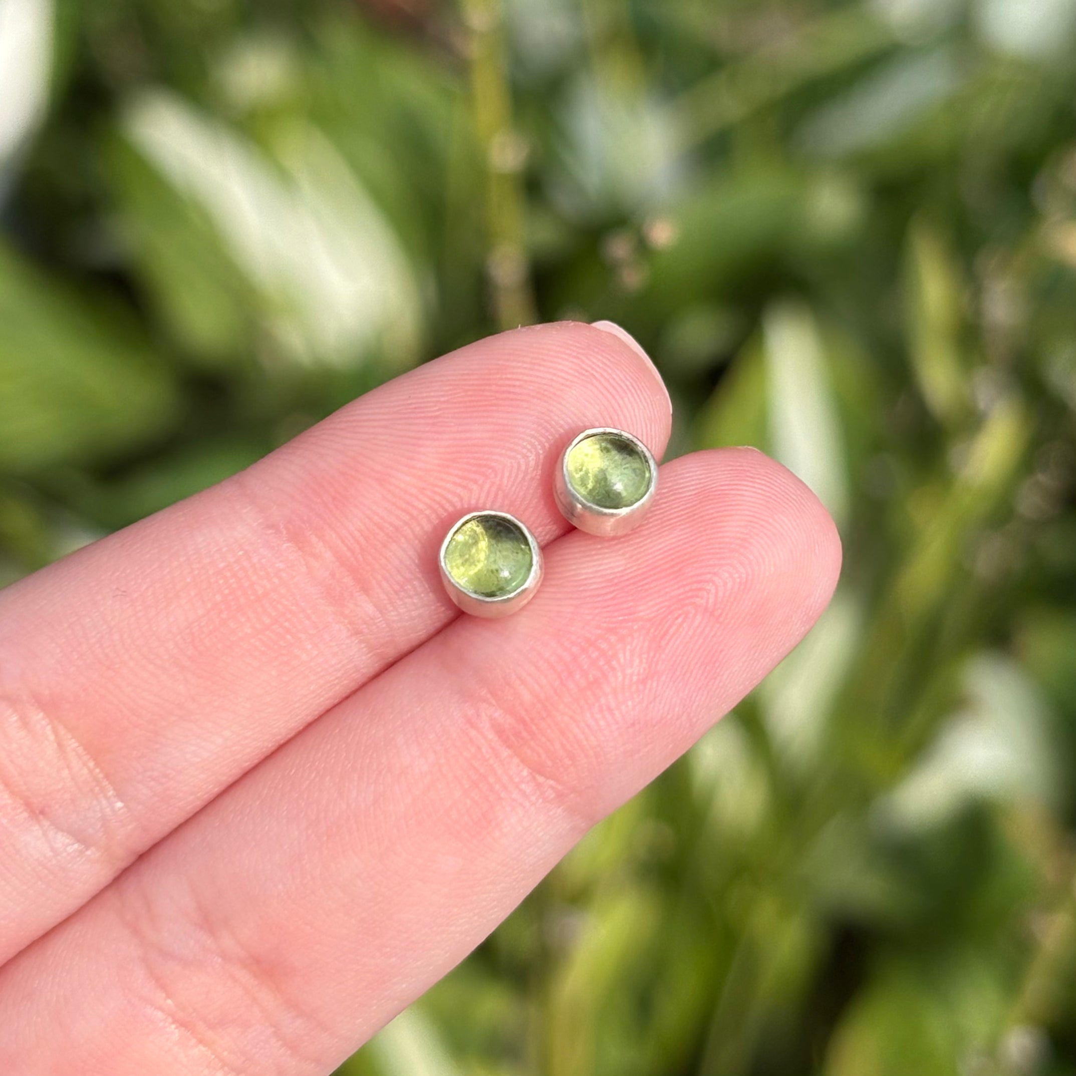 Peridot Stud Earrings
