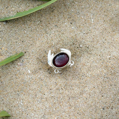 Garnet Crab Ring