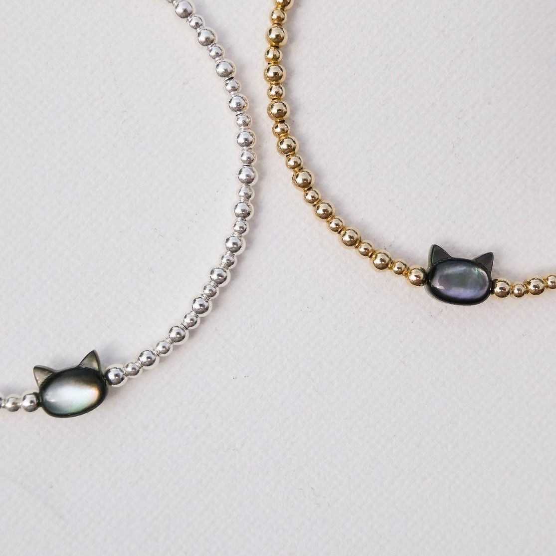 Mother of Pearl Cat Bracelets