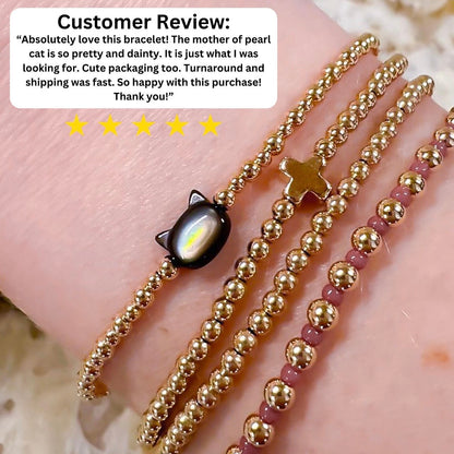 Mother of Pearl Cat Bracelets