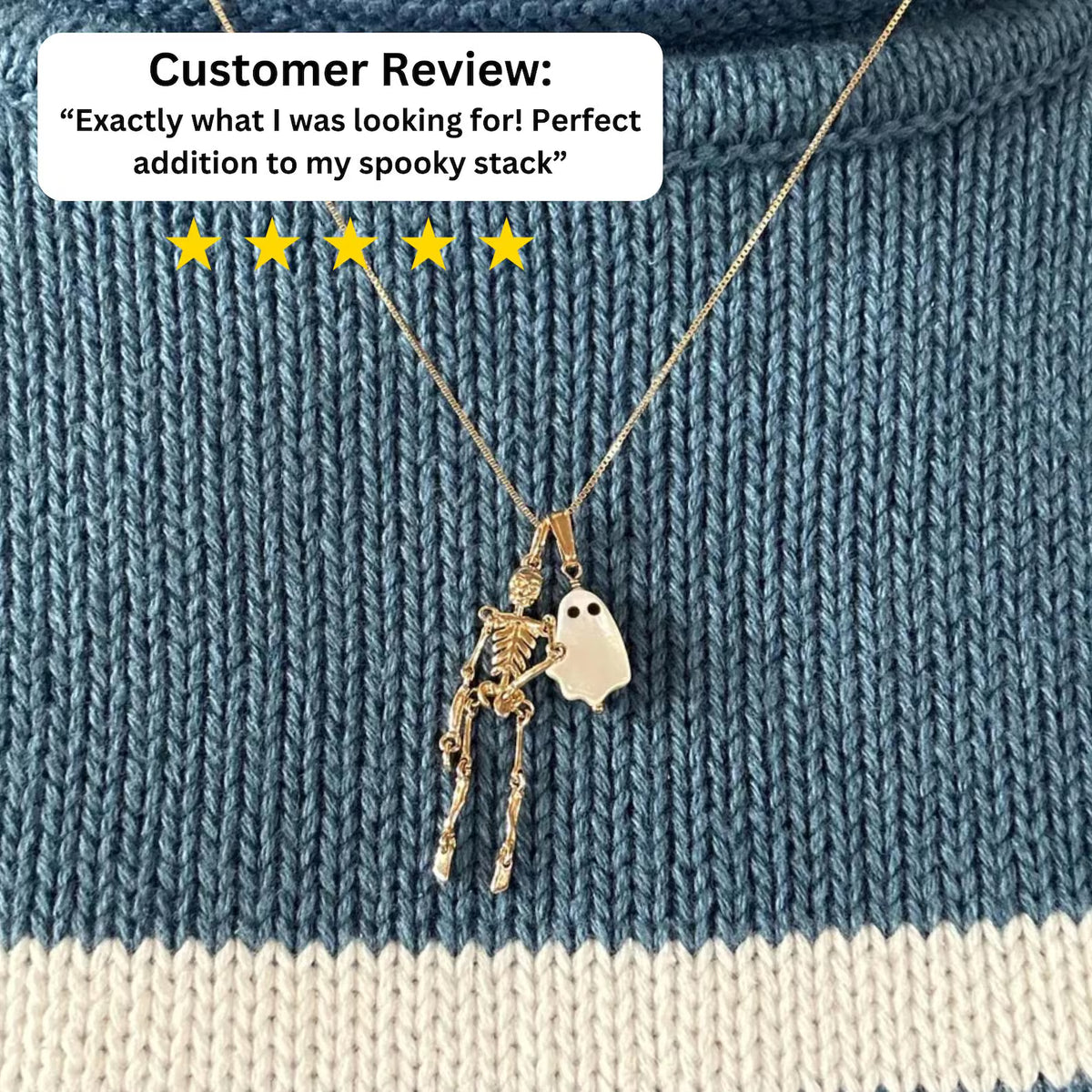 Ghost Pendant in Mother of Pearl