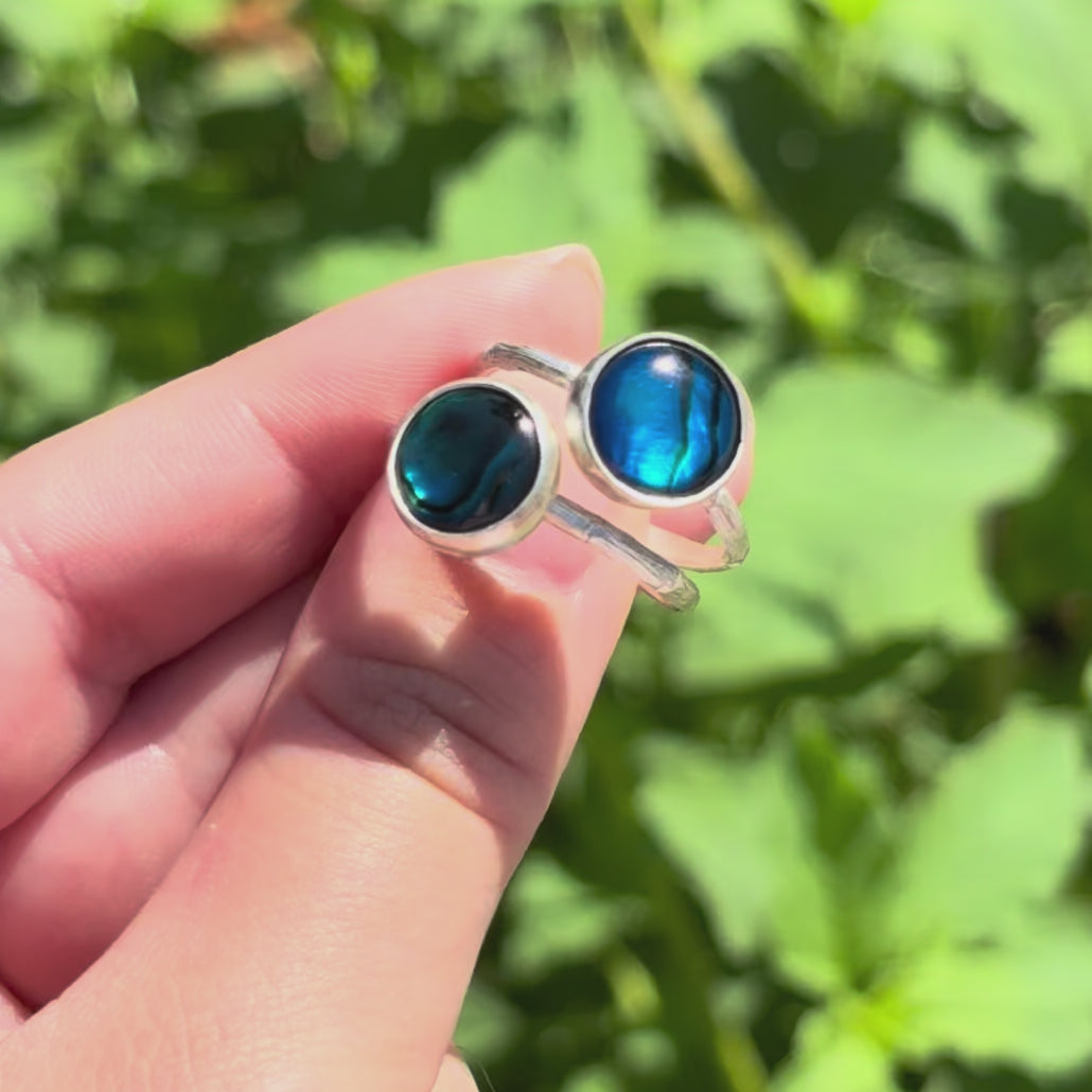 Abalone Bamboo Ring (Large Circle)
